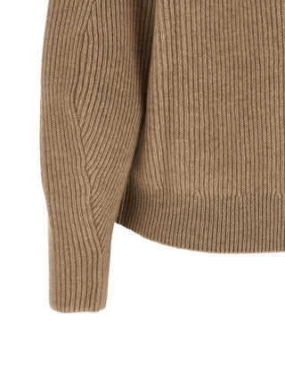 Beige Cashmere Cardigan