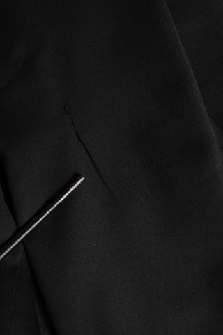 Black Wool Stretch Formal Dress Trouser