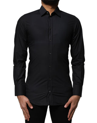Black GOLD Long Sleeves Formal Dress Shirt