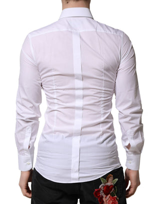 White GOLD Crown Bee Cotton Formal Dress Shirt