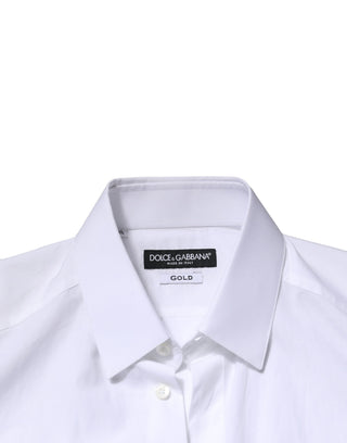 White GOLD Crown Bee Cotton Formal Dress Shirt