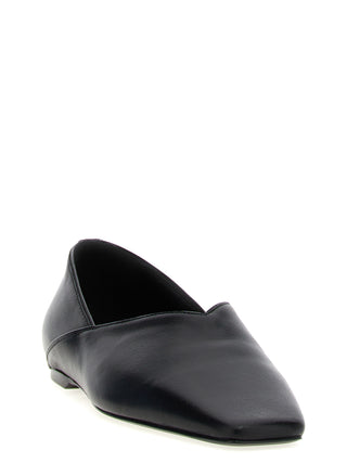 Black Calfskin Ballet Flats