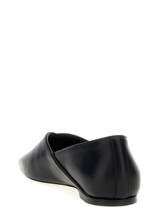 Black Calfskin Ballet Flats