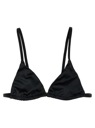 Black Polyester Bra