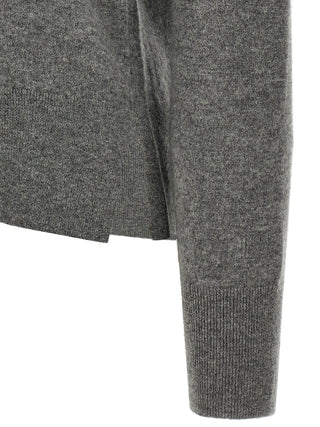 Gray Cashmere Cardigan