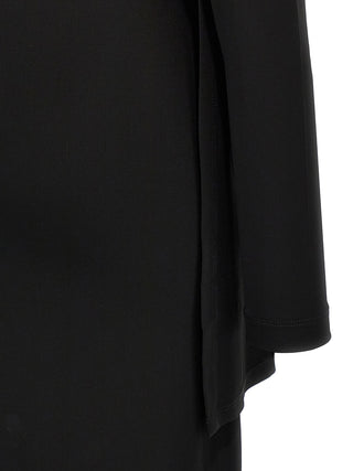 Black Viscose Long Dress
