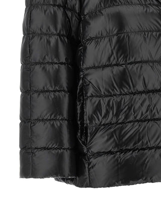 Black Polyamide Full-Length Jacket