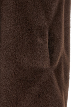Brown Polyester Sleeveless Jacket