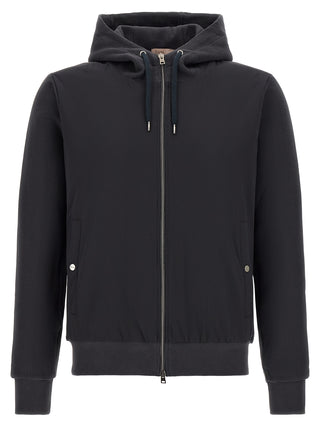 Blue Cotton Shell Jacket