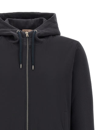Blue Cotton Shell Jacket