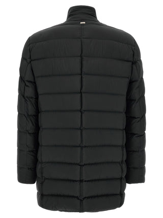 Black Polyamide Full-Length Jacket