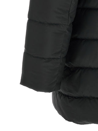 Black Polyamide Full-Length Jacket