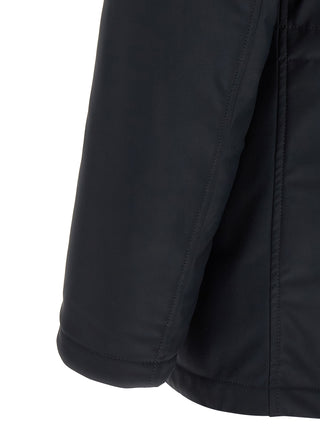 Blue Polyamide Full-Length Jacket