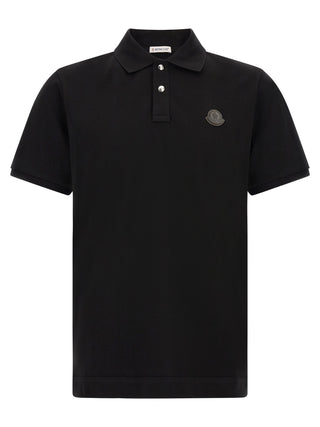 Black Leather Polo Shirt
