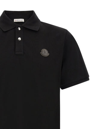 Black Leather Polo Shirt