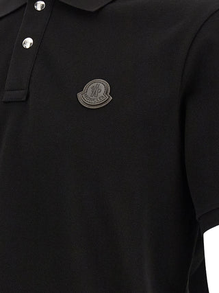 Black Leather Polo Shirt