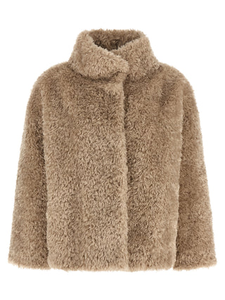 Beige Polyester Coat
