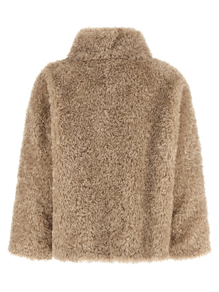 Beige Polyester Coat