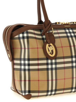 Beige Cotton Tote Bag