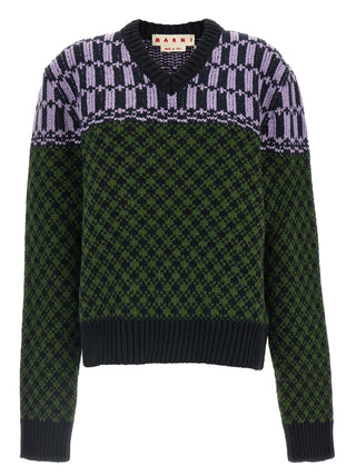 Multicolor Wool Cardigan