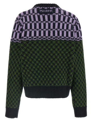 Multicolor Wool Cardigan