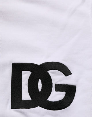 White Cotton Crew Neck Sweatshirt Sweater