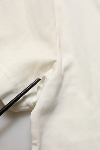 White Bandana Print Cotton Crew Neck T-shirt