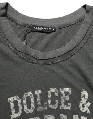 Dark Gray Graphic Print Tank Men Top T-shirt
