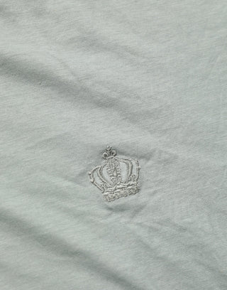 Green Cotton Short Sleeve Crew Neck T-shirt