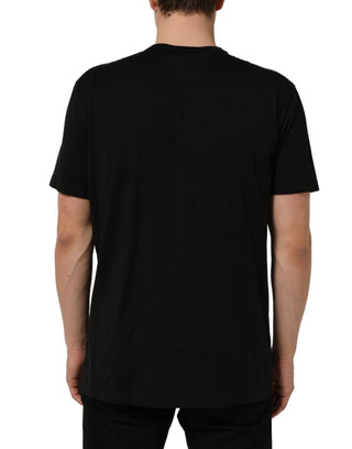 Black Dog Tag Short Sleeve CrewNeck T-shirt