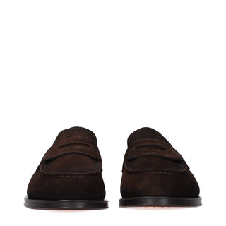Brown Leather Slip-On Loafers