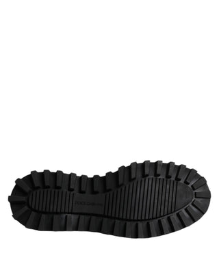 Black Calf Leather Hi-Trekking Derby Shoes