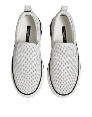 White Perforated Custom 2.Zero Sneakers Shoes