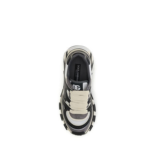 Gray Calf Leather Bos Taurus Chunky Sneakers