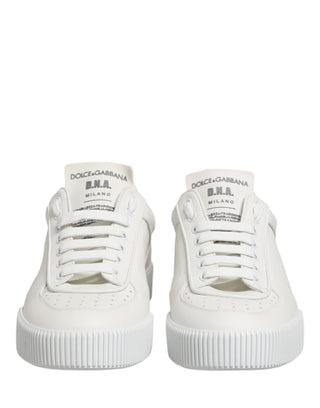 White Miami Leather Low Top Men Sneakers Shoes
