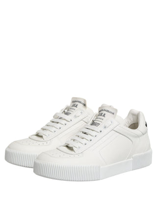 White Miami Leather Low Top Men Sneakers Shoes