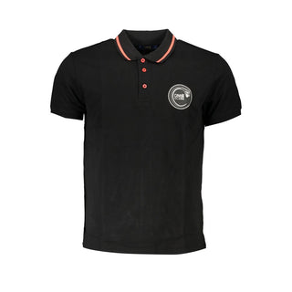 Black Cotton Men's Polo Shirt