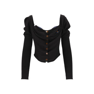 Black Silk Cardigan