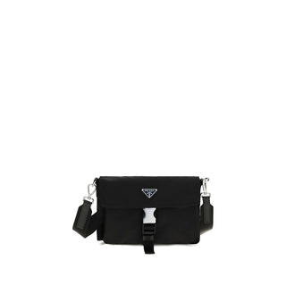 Black Recycled Polyamide Shoulder Bag