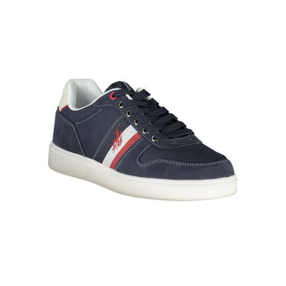 Blue Polyurethane Men's Sneaker