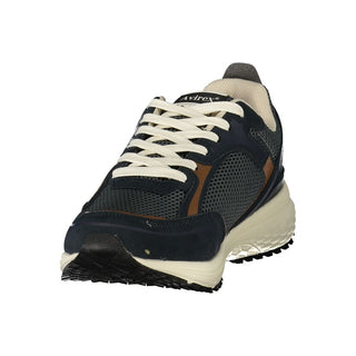 Blue Polyurethane Men's Sneaker