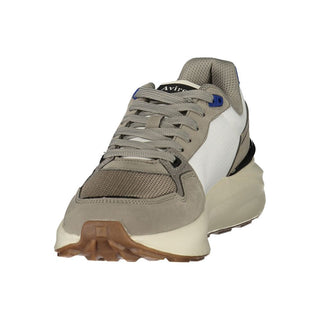 White Polyester Men's Sneaker