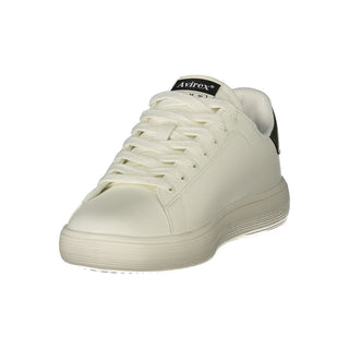 White Polyurethane Men's Sneaker