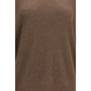 Brown Cotton Sweatshirt