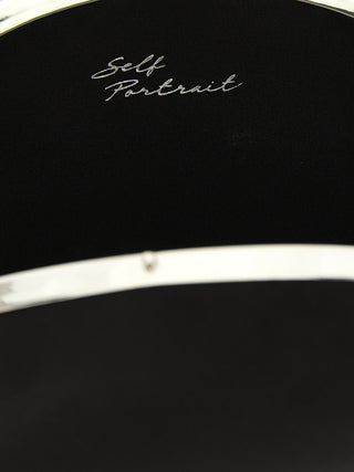 Black Polyester Clutch Bag