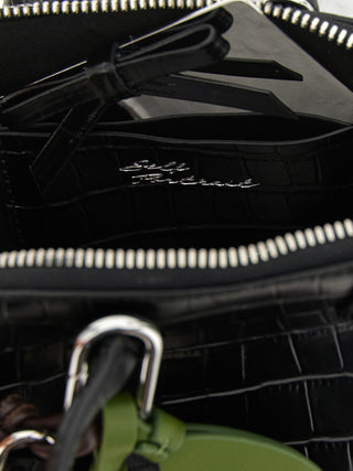 Black Cowhide Handbag