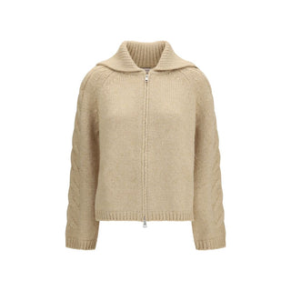 Beige Alpaca Vicugna Pacos Cardigan