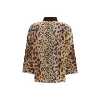 Multicolor Cotton Full-Length Jacket