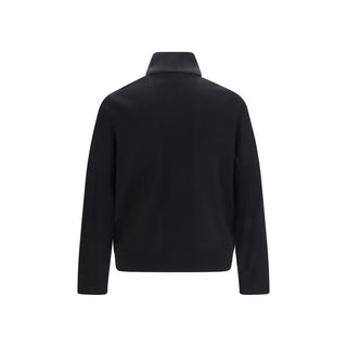 Black Viscose Full-Length Jacket