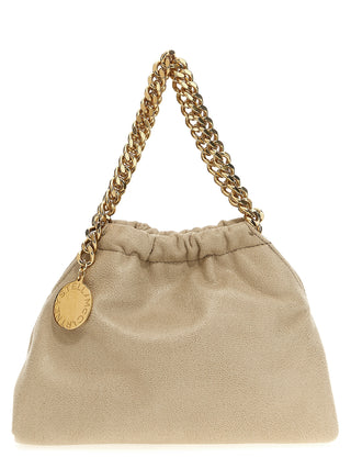 Beige Polyester Crossbody Bag